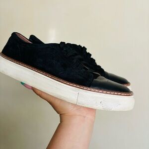 NORDSTROM Carlson Leather & Suede Low Top Women’s Casual Sneakers 8.5